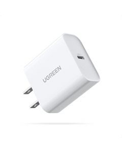 UGREEN 20W Cargador USB C Portátil Carga Rápida Compatible con iPhone 15 14 Pro, Galaxy S24, PD Cargador de Tipo C Compatible con iPhone 13 12 11Pro, Galaxy S23 S22 S21, Serie de iPad Pro