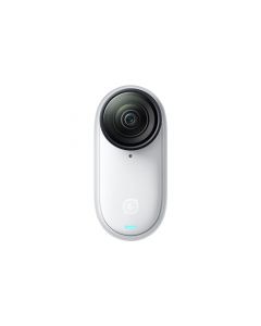 Insta360 GO 3S - Cámara blanca GO 3S de 64 GB solo 4K pequeña cámara portátil Vlogging POV manos libres, montaje en cualquier lugar, estabilización, duración de batería de 140 minutos, 10 m