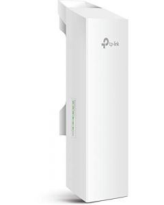 TP-Link 2.4GHz N300 CPE exterior de largo alcance para transmisión PtP y PtMP | 9dBi, más de 5 km | PoE pasivo alimentado con inyector PoE libre | Pharos Control (CPE210), blanco