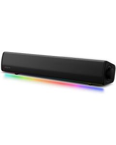 Sound Blaster GS3 - Barra de sonido compacta para juegos RGB con tecnología SuperWide y alimentada a través de USB, Bluetooth 5.4, puerto de salida para auriculares, para PC y Mac