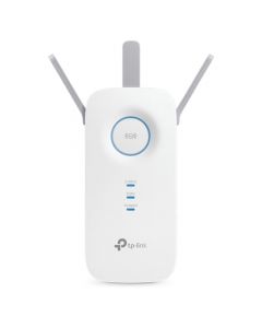 TP-Link RE450 Extensor de Rango de Repetidor WiFi de Banda Dual Universal, 3 Antenas Externas, Puerto Gigabit Ethernet, AC1750, Modo AP Compatible, Blanco