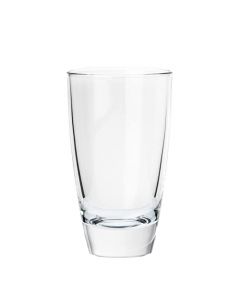 Borgonovo Alpi - Juego De 6 Vasos De Vidrio De 355 Ml. Vaso Transparente Highball Cristal Elegantes para Restaurantes, Fiestas,Té, Helado, Cerveza, Jugo, Cóctel, Limonada Set 6 piezas