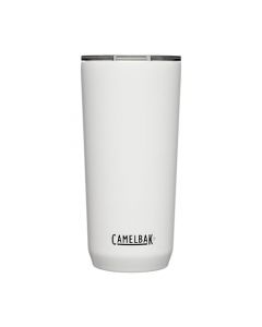 CamelBak Horizon - Vaso de acero inoxidable aislado de 20 onzas, tapa de tres modos, color blanco