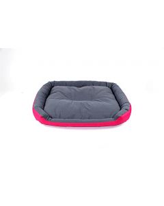 PETS APPAREL HILLS Cama para Perro, Resistente, Confortable, con Relleno Suave, Medidas y Color a Elegir (X-Large, Fucsia/Gris)