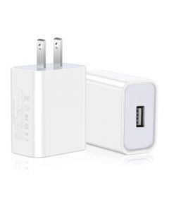 TBONEEY Cargador USB, 2Pack Cargador de Celular USB Adaptador 5V 2A Enchufe de Pared, Cargador de Pared con 1 Puerto USB para iPhone XS/XR/XS MAX, Samsung, Google, HTC, LG, Tablet, Otros Dispositivos