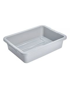 Rubbermaid Commercial Products - Caja estándar de autobus/utilitario, 4.625 galones, gris, plástico, plástico resistente, caja de lavado de platos para organización de cocina/almacenamiento