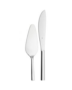 WMF Nuova Cromargan - Cuchillo y Tenedor para Frutas (29,8 x 6 x 3 cm), Color Plateado