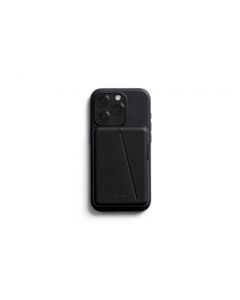 Bellroy Mod Phone Case + Wallet para iPhone 15 Pro (Funda iPhone en Piel, Cartera para móvil) - Black