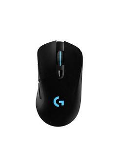 Logitech G703 Lightspeed Mouse inalámbrico para Juegos con Sensor Hero 25K, Compatible con PowerPlay, Lightsync RGB, Ligero 95G+10G Opcional, 100-25, 600 dpi, empuñaduras Laterales de Goma, Color