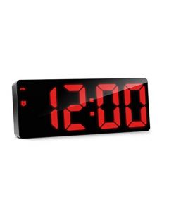 meross Reloj Despertador Digital LED, Brillo Ajustable, Reloj de computadora con números Grandes fáciles de Leer