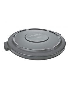 Rubbermaid Commercial Products Brute - Contenedores y tapas de basura y reciclaje resistentes, Tapa, Gris, 20 Gallon