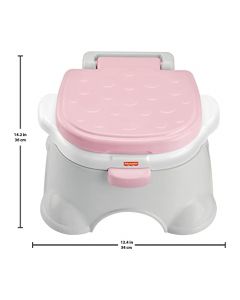 Fisher-Price Baby Bacinica para Bebés 3 En 1 Fácil de Limpiar y con Protector contra Salpicaduras para Bebés de Etapa de Desarrollo en Adelante