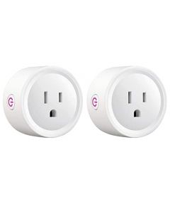 DAHAN Enchufe Inteligente WiFi, Mini Smart Plug para El Hogar, Smart Outlet Compatible con Alexa, Google Home, IFTTT, Control Remoto via APP los Dispositivos, con Función de Sincronización (2)