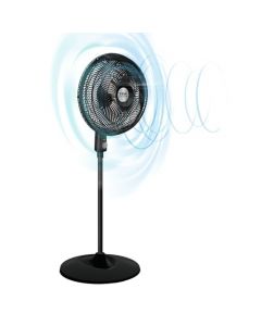 T-FAL Ventilador de pedestal T-fal Turbo Power de 18" con 4 aspas y 3 velocidades. Desempeño superior y potencia de 70W, VE2910X0