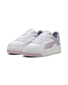 PUMA, Tenis para Mujer Carina Street, Mujer, Blanco con Morado, Talla 22