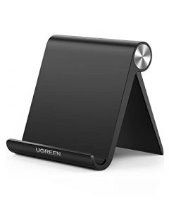 UGREEN Soporte para Celular, Multiángulo Porta Celular Ajustable de 0° a 100°, Compatible con iPhone 15 14 Pro MAX 13 12 11, Galaxy S24 S23 Ultra S22, Huawei, Xiaomi, iPad Mini, Kindle, Negro