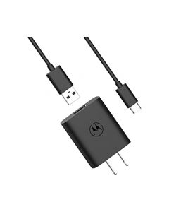 motorola TurboPower 20 QC3.0 Cargador con Cable USB-A a USB-C de 1 m para Moto G100, G Power (2020/2021/2022), G Stylus (2020/2021/2022/5G), One 5G/5G UW/5G Ace/5G UW Ace, Edge/Edge +