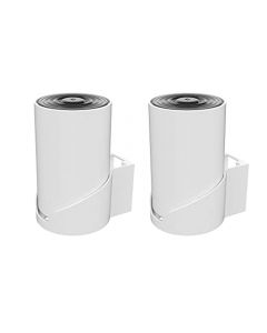 SONGCHEER Soporte de pared para estante de enrutador Tp Link Deco X68 XE75 XE75 Pro AXE5400 Deco Mesh WiFi 6E Soporte de enrutador Soporte Estante Organizador de cables con kit de montaje de tornillo (blanco, paquete de 2)