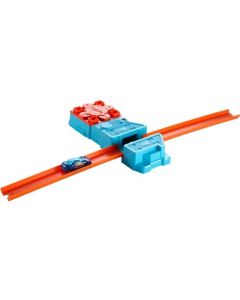 Hot Wheels Track Builder Lanzador Motorizado, Vehículo, Autos de Juguete, Pista, Edad: 3+, GBN81