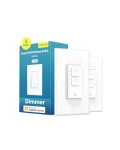 Meross Smart Dimmer Switch, Single Pole WiFi Light Switch Works with Apple HomeKit, Alexa, Remote/Voice Control and Schedule, Neutral Wire Required, 2.4GHz WiFi Only, No Hub Required, 2 Pack