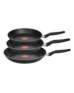 T-fal Juegos de sartenes de 24, 26 y 30 cm, incluyen antiadherente Easy plus, termo señal, durabase y mango de baquelita para resultados deliciosos, rápidos y fáciles, 0388800M2FR