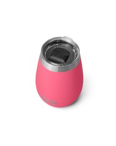 YETI Rambler Vaso de vino de 10 onzas, aislado al aspiradora, acero inoxidable con tapa MagSlider, rosa tropical