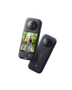 Insta360 X3 - Cámara de acción 360 Resistente al Agua, Sensor de 1/2", 5.7K 360, Fotos 72MP, estabilización, Pantalla táctil de 2.29", edición por IA, Live Streaming, Webcam, Control por Voz