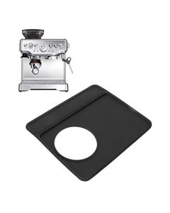 Alfombrilla para cafetera Breville 870 880, alfombrilla de silicona antideslizante para café a prueba de polvo, alfombrilla protectora superior para máquina de café segura para alimentos(Negro)