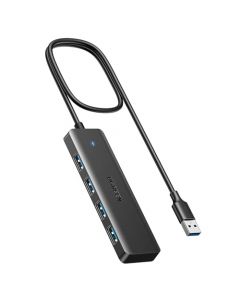 UGREEN Hub USB 3.0, 4 en 1 Adaptador de USB A 4 Puertos 5Gbps Compatible con PC, Laptop, PS4, PS5, Xbox, Memoria USB, Ratón, Teclado Sistema de Automóvil y Más, 60CM