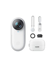 insta360 GO 2 Cámara de acción pequeña, 28 g, Impermeable, estabilización, Captura POV, Sensor de 1.27 cm, Estuche de Carga y Accesorios de cámara portátil para Viajes, Deportes, vlog