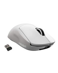 Logitech G Pro X Superlight - Mouse inalámbrico para Juegos, Ultraligero, Sensor Hero 25K, 25.600 dpi, 5 Botones programables, batería de Larga duración, Compatible con PC/Mac, Color Blanco