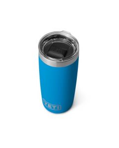 YETI Rambler Vaso de 10 onzas, acero inoxidable, aislado al aspiradora con tapa MagSlider, color azul