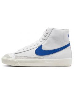 Nike Blazer Mid '77 - Tenis de gimnasia para mujer, Blanco/Game Royal-sail-black, 7