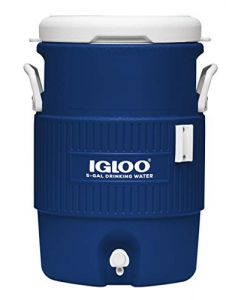 Igloo Seat Top Beverage Cooler with Cup Dispenser (5-Gallon, Ocean Blue)