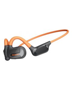 truefree F2 Audífonos Inalámbricos de Conducción Aérea Bluetooth 5.3 Oído Abierto IPX4 Auriculares Deportivos,4-Mic Driver de 16,2 mm Ajuste Cómodo Modo de Juego Baja Latencia Total 15Horas(Negro)