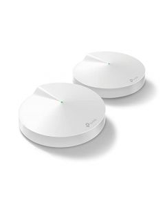 TP-Link Deco WiFi Mesh Sistema WiFi de Malla Para todo el Hogar: Atención Domiciliaria, Antivirus, Roaming Continuo, Cobertura de hasta 3,800 Pies Cuadrados, Funciona con Alexa (Deco M5 2 Pack)