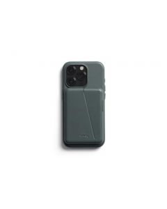 Bellroy Mod Phone Case + Wallet para iPhone 15 Pro (Funda iPhone en Piel, Cartera para móvil) - Everglade