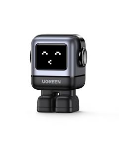 UGREEN Robot 65W GAN Cargador Tipo C, Nexode Cargador USB C Pantalla LED con 3 Puertos, Carga Rápida Compatible con MacBook Pro/Air M2, DELL XPS, iPad Pro, iPhone 15 14 Pro, Galaxy S24/S23 Ultra