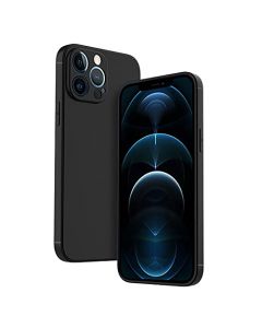 QWYJ for iPhone 13 Pro Funda 6.1" Protectora de TPU Suave Ultrafina Matte Minimalista for iPhone 13 Pro Case Liso (Negro)