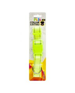 Fancy Pets Collar Ajustable de Nylon con Bandas Reflejantes para Perro Tamaño Grande Colores Surtidos