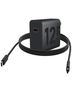 Motorola TurboPower Cargador GAN de 125 W con Cable USB-C a USB-C de 6.5 A con Marca electrónica para portátiles Moto Edge 30 Ultra, de Alta Potencia Tipo C