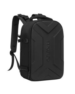 MOSISO Camara Mochila,DSLR/SLR/Mirrorless Fotografía Mochila Impermeable Artístico Geométrico Hardshell con Soporte Trípode&15-16 Pulgadas Laptop Compartimiento Compatible con Canon/Nikon/Sony, Negro