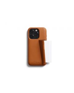 Bellroy Phone Case - 3 Card para iPhone 15 Pro MAX (Funda para iPhone en Piel, Cartera para móvil) - Terracotta