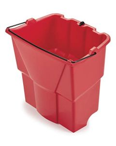 Rubbermaid Commercial Dirty Water Bucket for WaveBrake Mop Buckets, 18-Quart, Red, FG9C7400RED