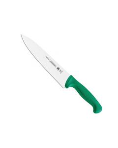 TRAMONTINA - Cuchillo para Carne Profissional Master, con Lámina de Acero Inoxidable y Mango de Polipropileno Verde Texturizado, Cubierto, Calidad y Eficiencia, Tamaño de 10"