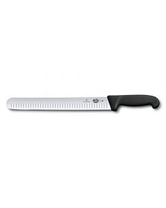 Victorinox Fibrox Pro - Cuchillo de cortar, 30.5 cm Granton, Negro, 12" Slicing, 1