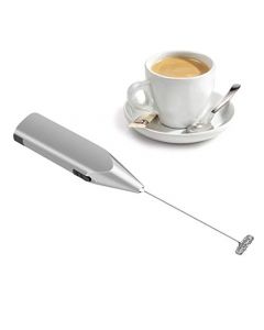 TECHVIDA Agitadores, Espumador de Leche, Mini Batidor Eléctrico Batidora de Café, Mezclador de Acero Inoxidable, Apto para Espuma de Leche, Agitador de Café, Huevos de Agitación