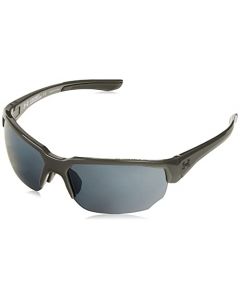 Under Armour Blitzing Wrap - anteojos de sol para hombre, Gris Jet brillante, 70mm, 9mm