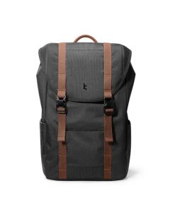 tomtoc Flap Mochila para portátil, ligera, resistente al agua, mochila clásica clásico para MacBook de 13 a 16 pulgadas, gran capacidad, 22 L, negro, Negro, 22L, Mochilas con mochila