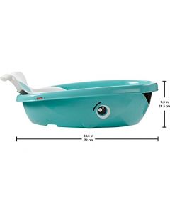 Fisher-Price Baby, Bañera Ballena Hora del Baño, Juguete para bebés en etapa de desarrollo